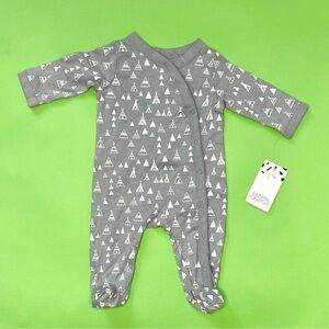 Harper Canyon Tent Print Gray Footies